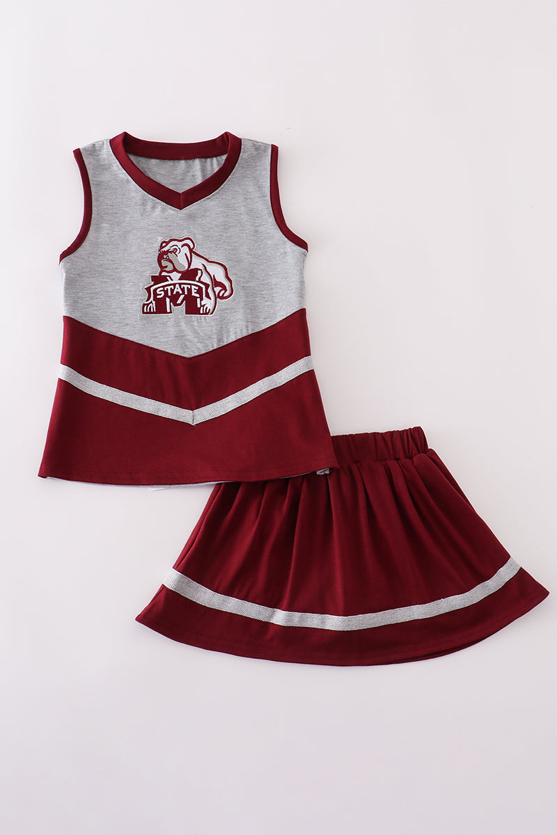 Mississippi embroidery skorts set